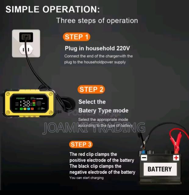12v7a Car Battery Charger, Smart Battery Charger, Pulse Repair photo 4
