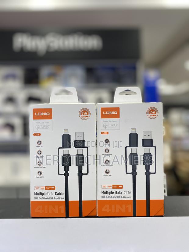 Lc16 Ldnio Direct 4 in 1 Super Fast Charging Cable 60w Usb Cable · Photo 3
