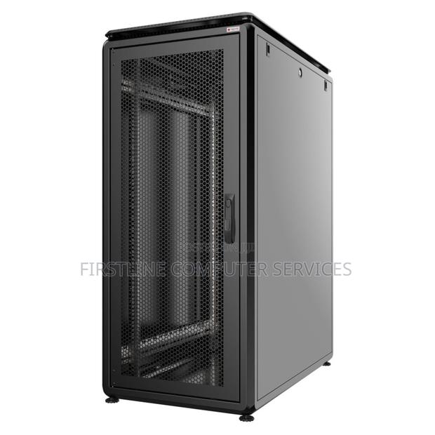 18u 800x1000 Deep Server Floor Cabinet Flat Pack Black