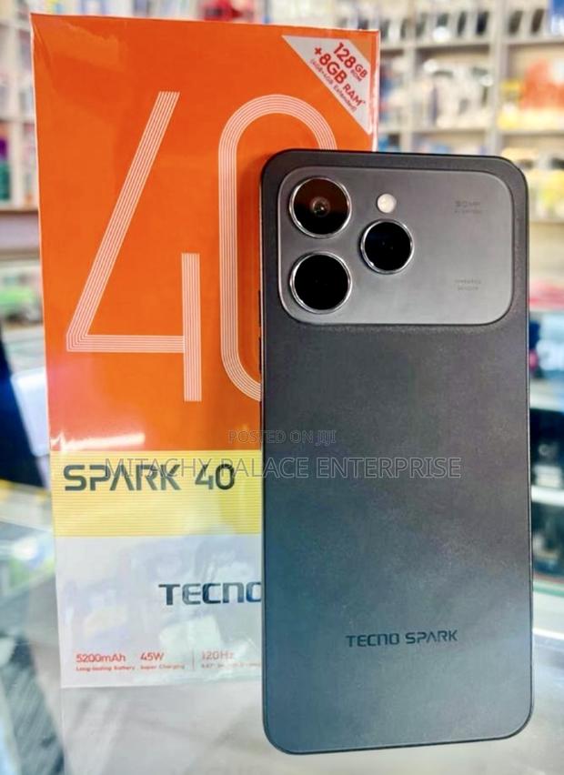 New Tecno Spark 40 128 GB Black photo 4
