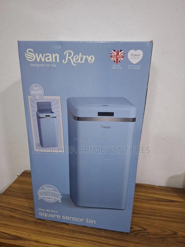 45.L Swan Retro Square Sensor Bin Uk photo 2