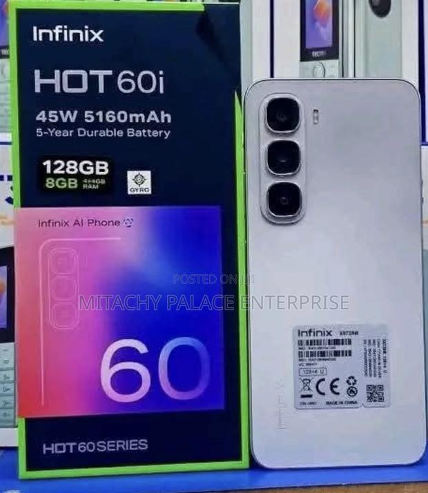 New Infinix Hot 60i 128 GB Gray
