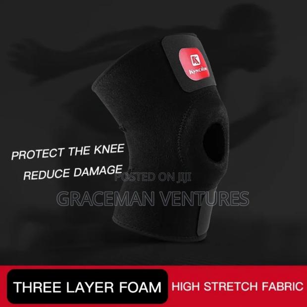 Elastic Knee Support Brace Kneepad Adjustable Knee Pads for Basketball photo 2