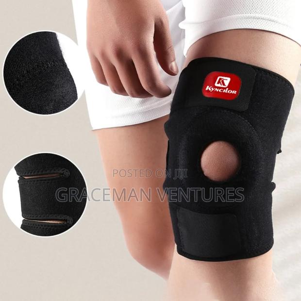Elastic Knee Support Brace Kneepad Adjustable Knee Pads for Basketball photo 3