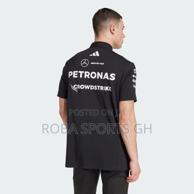 2025 Mercedes Amg Petronas Adidas F1 Team Polo - Black