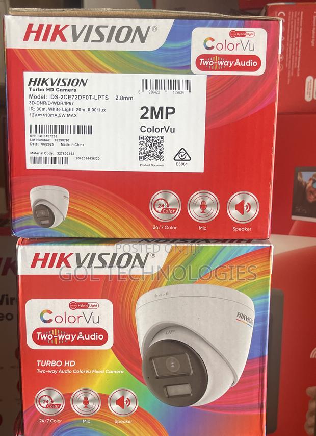 Hikvision Ds-2ce72df0t-LPTS New 2mp Two Way Audio Fixed Turret Camera · Photo 4