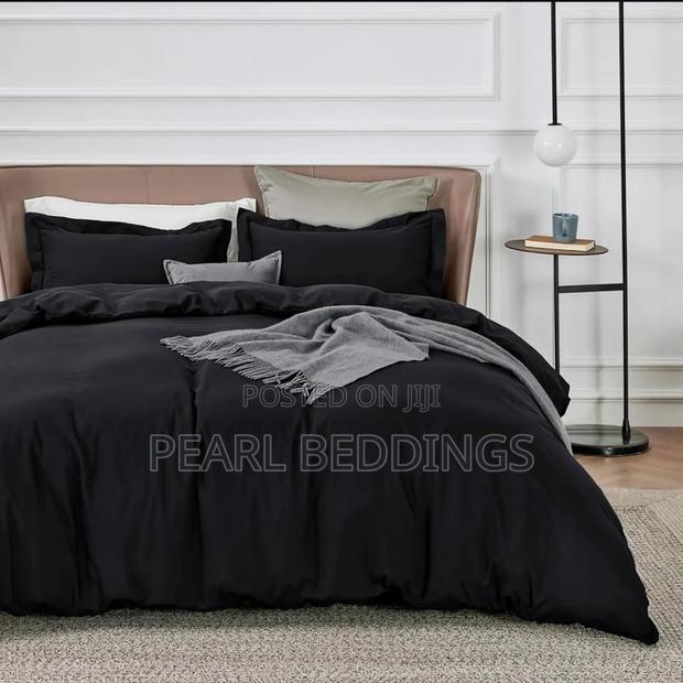 Luxurious Egyptian Cotton 7pcs Plain Color Duvet Set Available