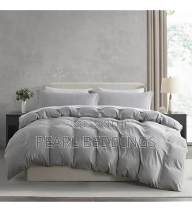 Luxurious Egyptian Cotton 7pcs Plain Color Duvet Set Available photo 3