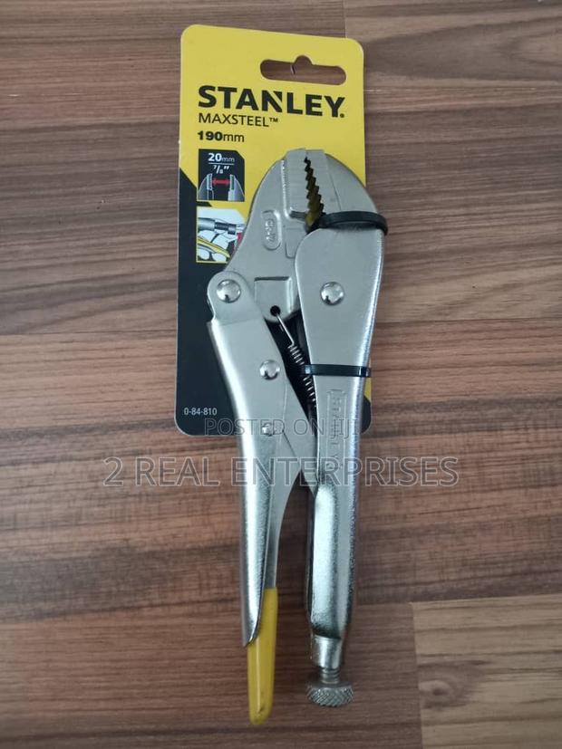 Stanley Maxsteel Locking Pliers, 190mm Straight Jaw - Brand New · Photo 2