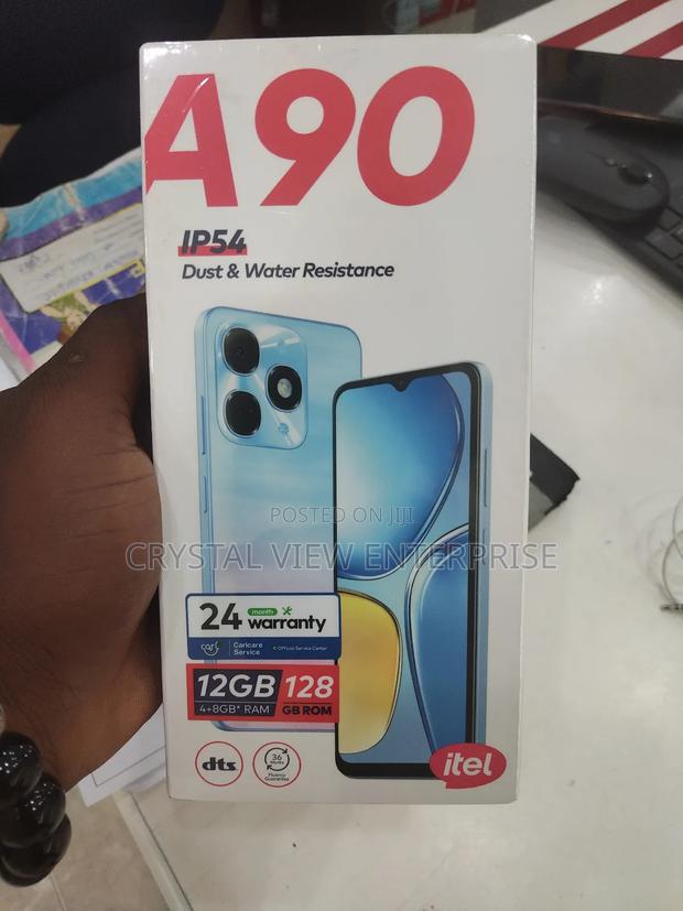 New Itel A90 128 GB Black