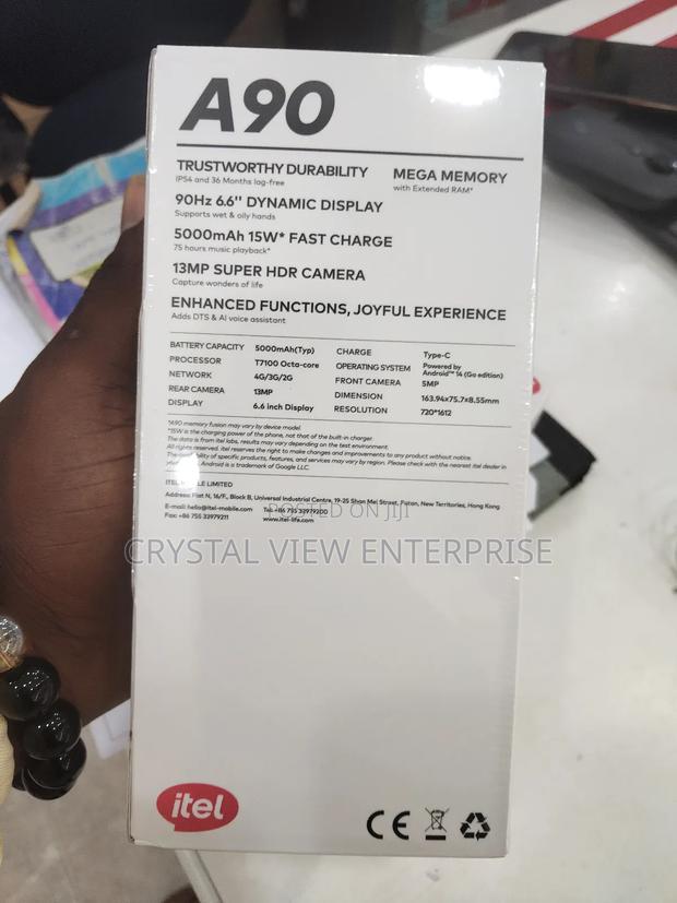 New Itel A90 128 GB Black photo 2