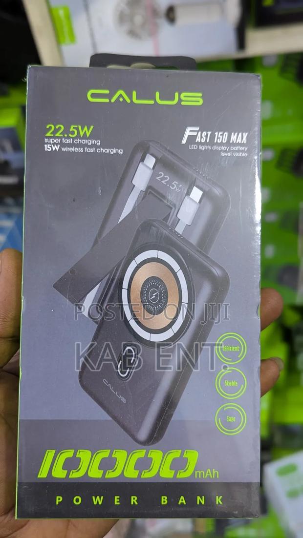 Magnetic Wireless Powerbank 10000 Mah Capacity