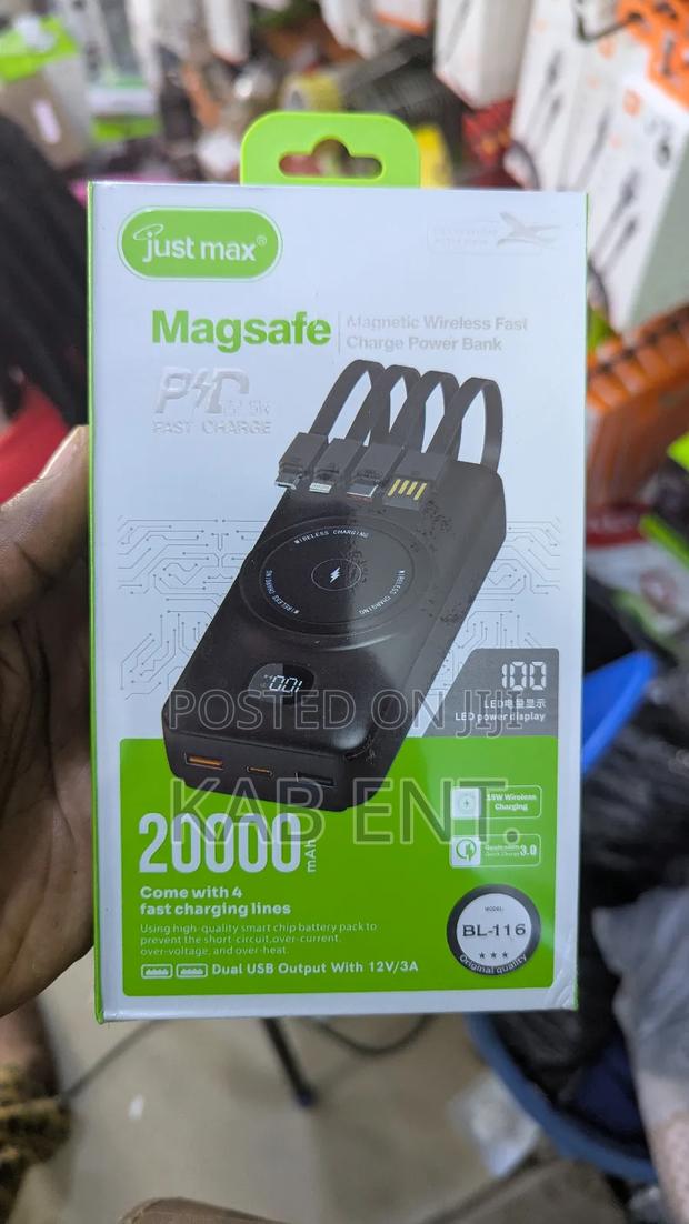 Magsafe Wireless Powerbank 20000mah Capacity