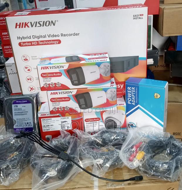 4ch Hikvision Camera Kit 2-Way Audio With 1tb Surveillance HDD 2mp photo 2