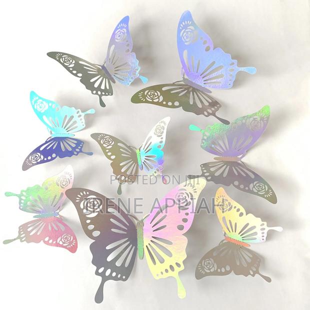 Silver Butterfly Stickers for Home and Events Decor · Photo 4