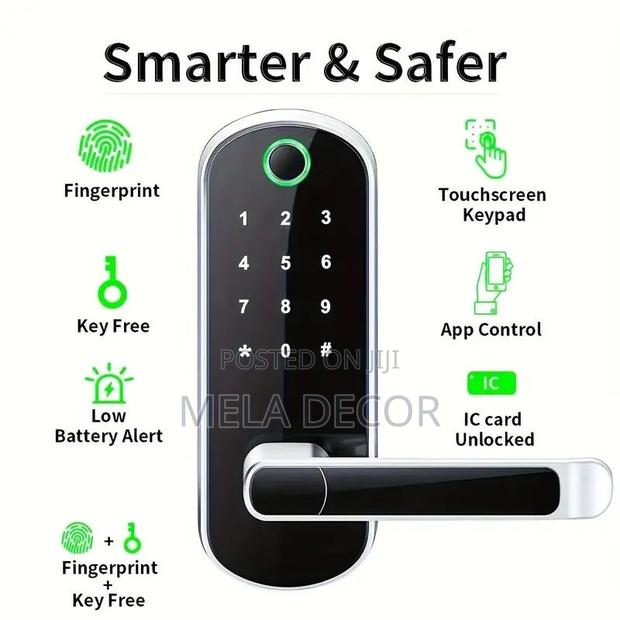 High Quality Smart And Safe Door Lock (Free Installation) photo 8