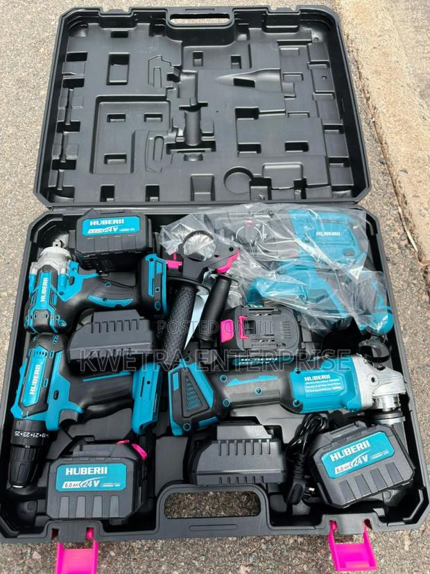 Huberii Tools Set (Drill + Angle Grinder )