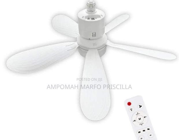 Solar Rechargeable Lamp Holder Fan Light photo 2