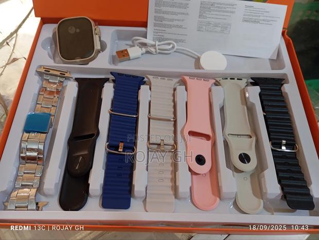 New Version Ultra 7-in-1 Straps Smart Watch - Multicolors photo 3