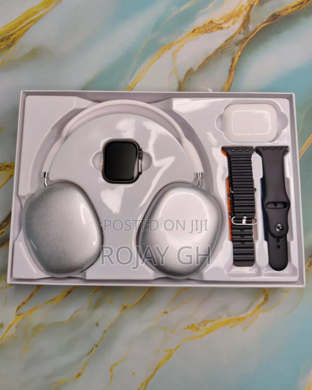 MVP-280 Combo Pack – Smart Watch + Headphones + Airpods - Silver photo 2