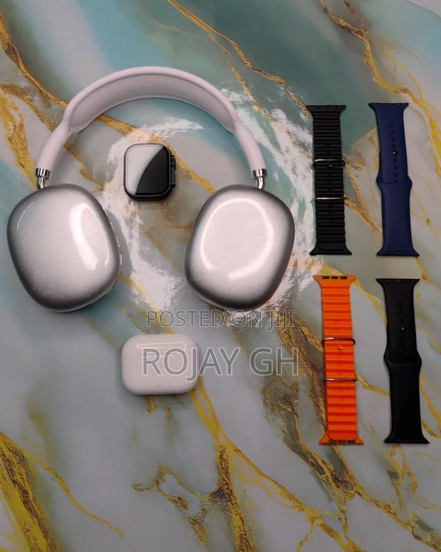 MVP-280 Combo Pack – Smart Watch + Headphones + Airpods - Silver photo 3