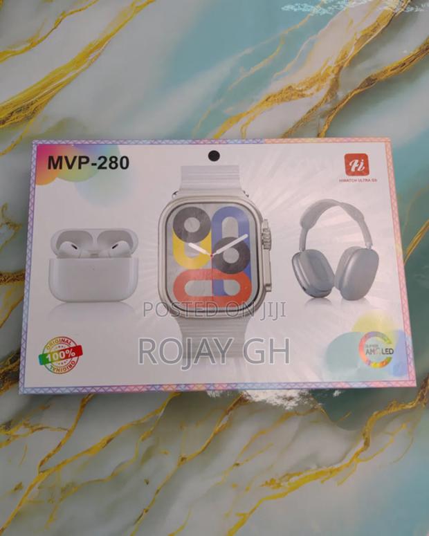 MVP-280 Combo Pack – Smart Watch + Headphones + Airpods - Silver photo 10