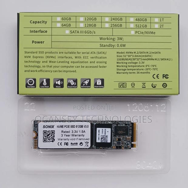 Original High-Quality Nvme Pcie M.2 512gb SSD With Extreme Speed