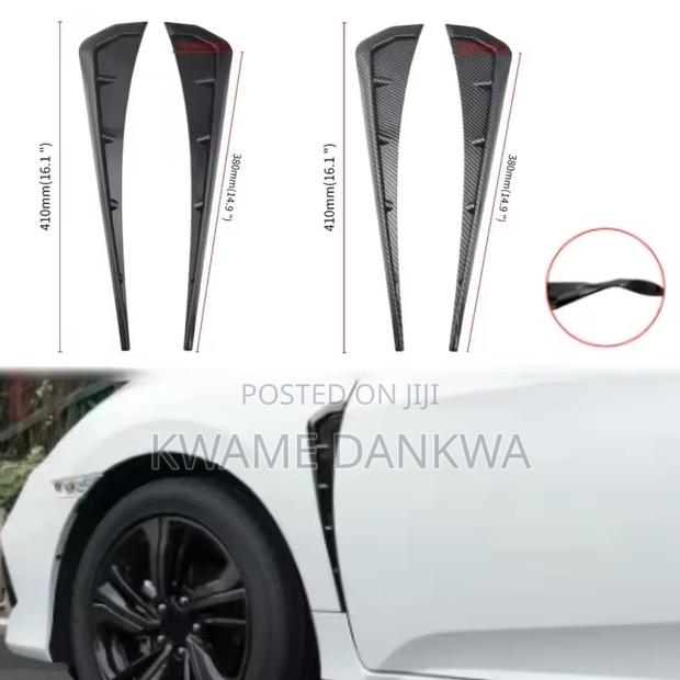 Universal 2 Pcs Decorative Car Fender Side Airflow Spoiler