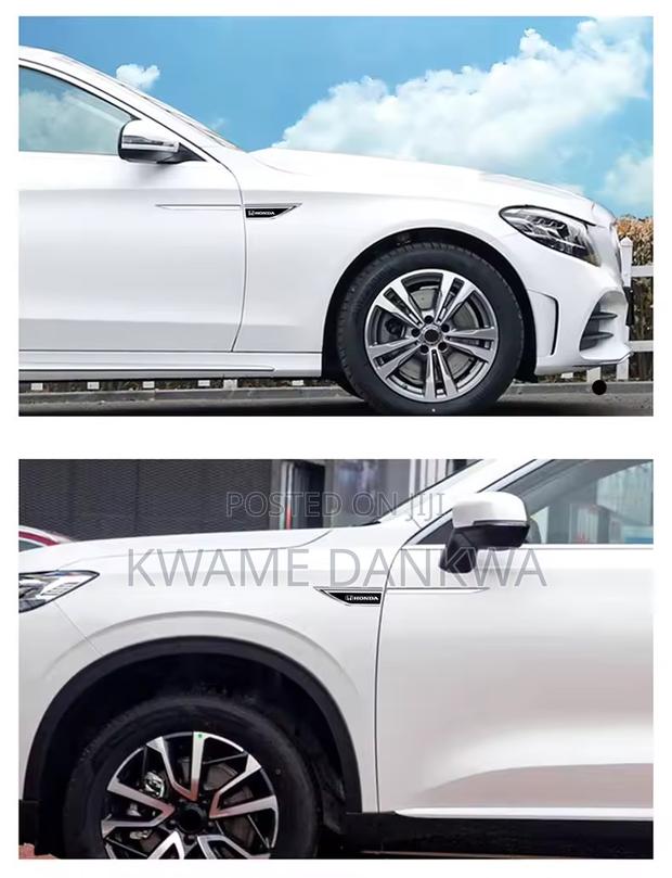 2 Pcs Metal Car Fender Decoration Stickers With Car Model Logo. photo 11