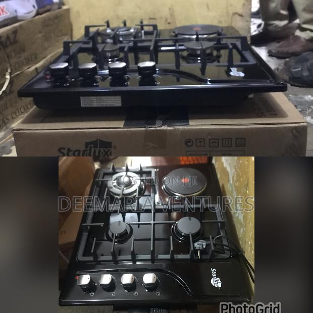 Starlux Built in 3 Burner and 1 Hotplate Electrical Ignition Gas Hob