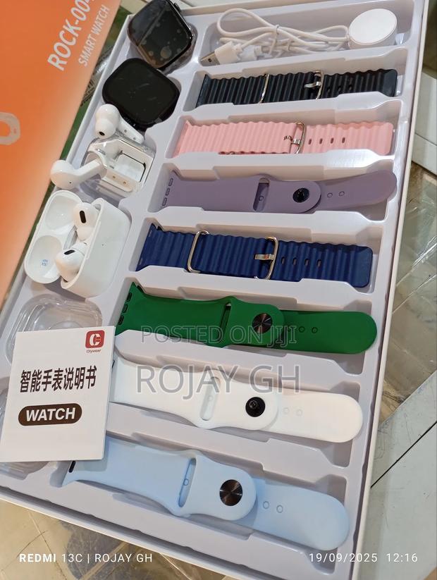 13-in-1 Ultra 3 + S10 Smart Watches, 2 Airpods, 7 Steps - Black photo 8