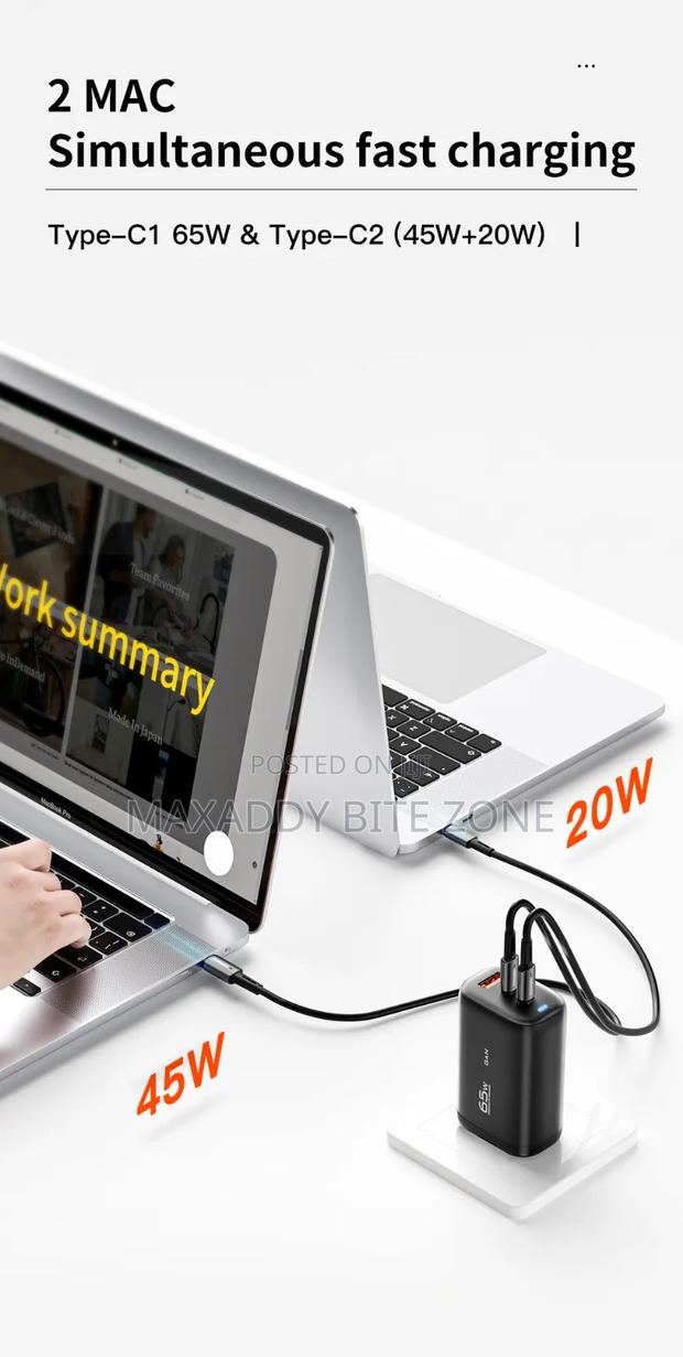 Essager 65w Gan Usb Type C Charger For Laptop Pps 45w 25w Fast Chargr photo 3