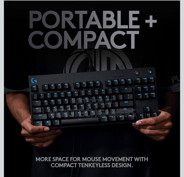 Logitech G Pro Mechanical Gaming Keyboard, Ultra Portable Tenkeyless D photo 3