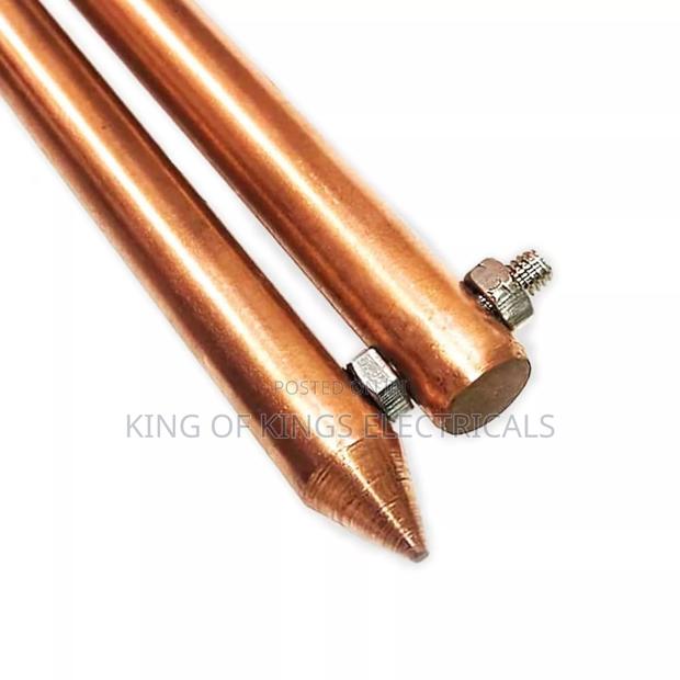 Copper Bonded Earth Rod With Accessories –4feet Heavy Duty Grounding photo 2
