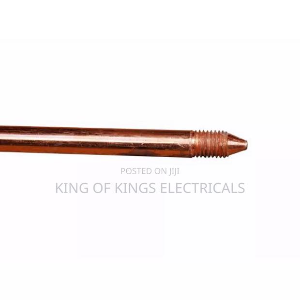 Copper Bonded Earth Rod With Accessories –6 Feet Heavy Duty Grounding