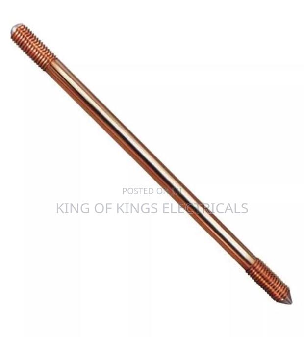 Copper Bonded Earth Rod With Accessories –6 Feet Heavy Duty Grounding photo 2
