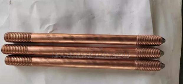 Copper Bonded Earth Rod With Accessories –6 Feet Heavy Duty Grounding photo 3