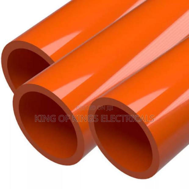 Heavy-Duty Focus Orange PVC Conduit Pipe–Electrical Wiring Protection photo 2