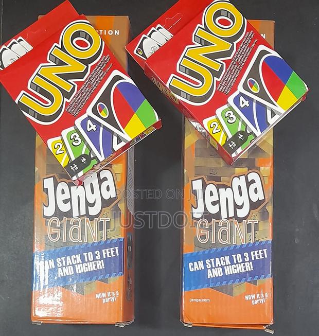 2 Jenga + 2 Uno Game