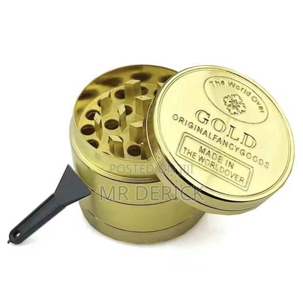 Golden Herbs Grinder 4 Parts Zinc Alloy 40mm Tobacco Crusher 1.57 Inch photo 2