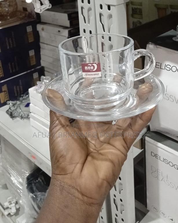Glass Teacup and Saucer Set 6in1 · Photo 2