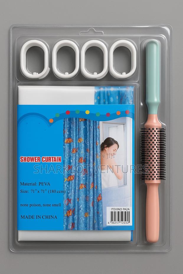 Adjustable 180x180cm Shower Curtain