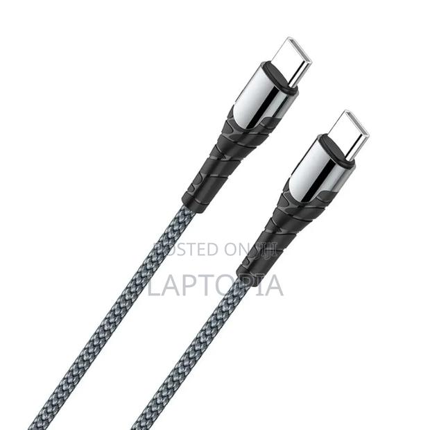 Type-c To Type-c Fast Charging Cable – 65w | 2m (Grey) photo 2