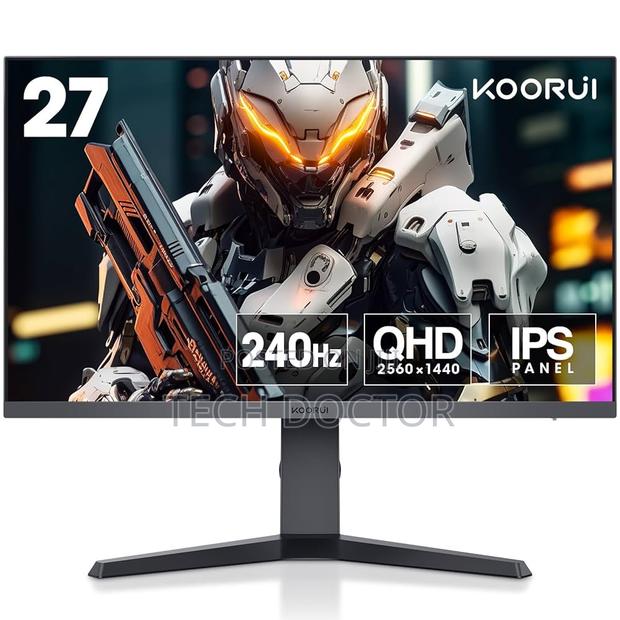 Koorui 27” WQHD 240hz Gaming Monitor Hdr400 Adjustable