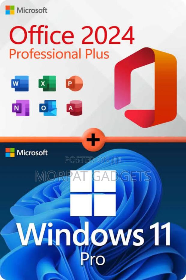 Windows 11 + Microsoft Office 2024 (Fully Activated) 100% Original