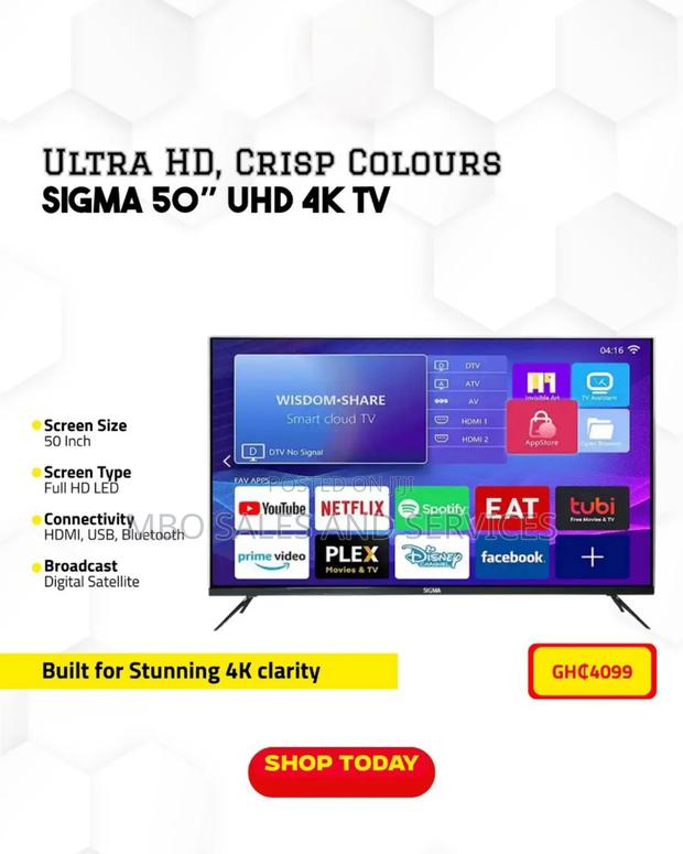 Sigma 50" Uhd Smart Digital Satellite Tv · Photo 4