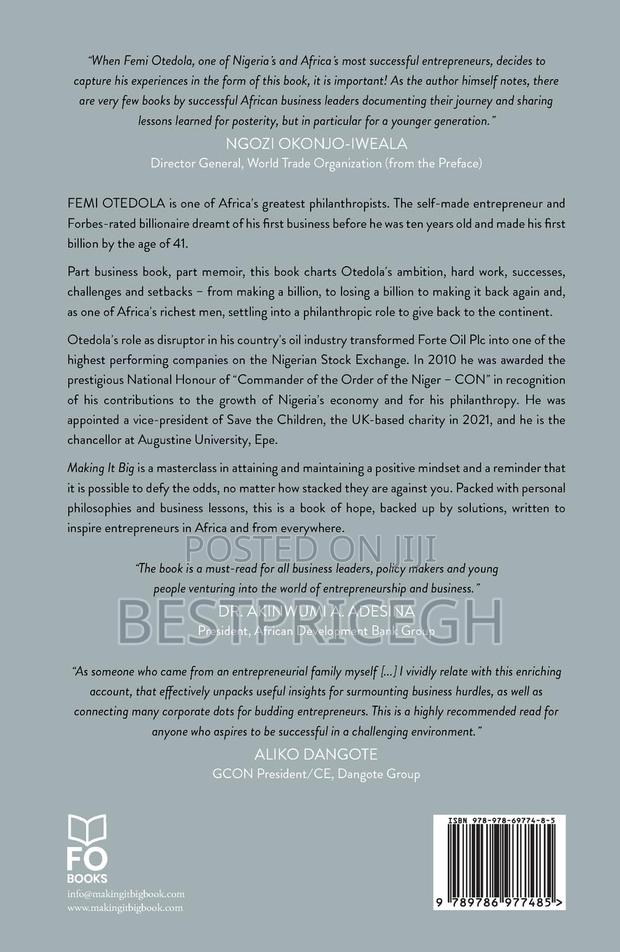 Making It Big: Lessons From a Life in Business - Paperback photo 2