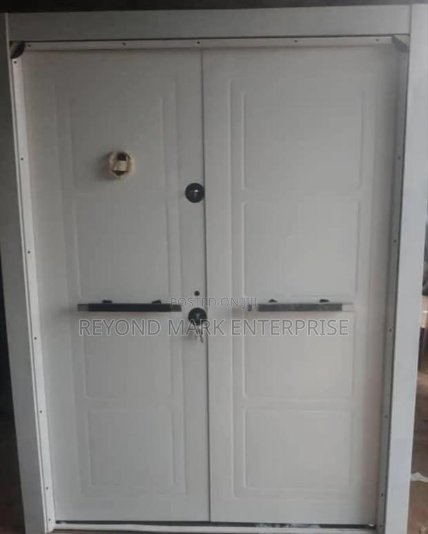 Double Full Meal Security Door, White Color, · Photo 2