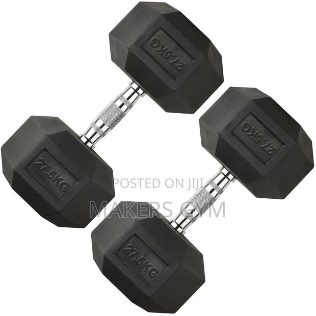 27.5kg Hex Dumbbells (Pair)