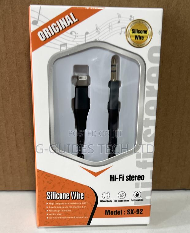 iPhone to 3.5mm Audio Jack Cable, Hi-Fi Stereo Silicone Cable photo 2